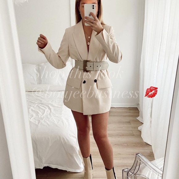 ZARA BNWT Velvet Double Breasted Blazer - Picture 1 of 6